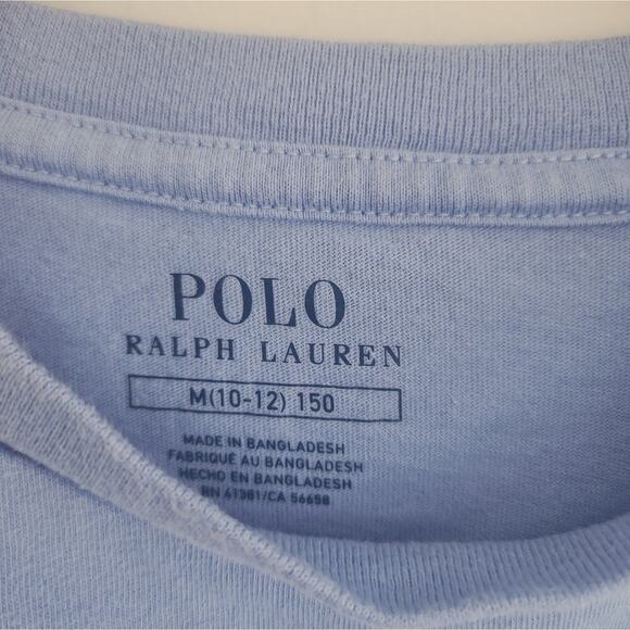 10/12 Polo by Ralph Lauren Blue Tee - Picture 2 of 2